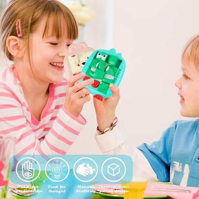 3D SLIDING PUZZLE, 3-PIECE SET TRAVEL GAMES, SLIDING PUZZLE GAMES WITH ANIMALS, PUZZLE GAMES FOR CHILDREN, FIDGET TOYS, PORTABLE CARTOON EDUCATIONAL TOY, GIFTS FOR BOYS AND GIRLS - Image 4